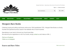 Tablet Screenshot of morgansrarebooks.com